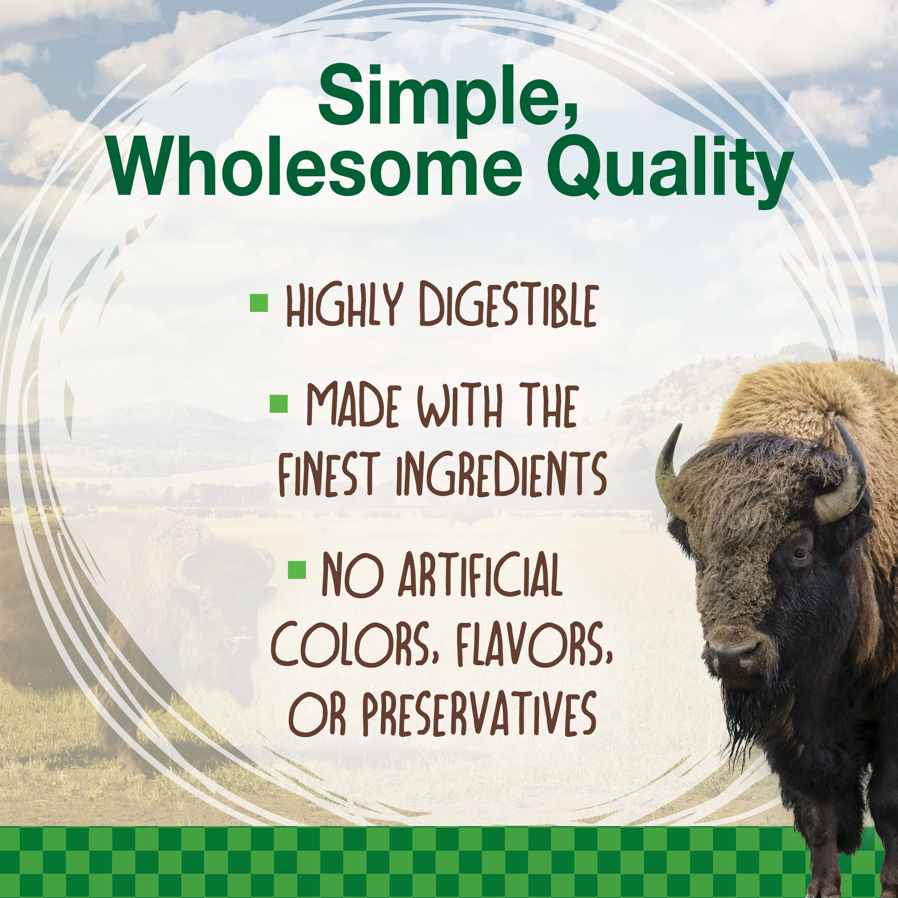 Nylabone Healthy Edibles WILD Natural Long Lasting Bison Dog Chew Treats Bison, SMall/Regular Up To 25 Ibs. 16 ct