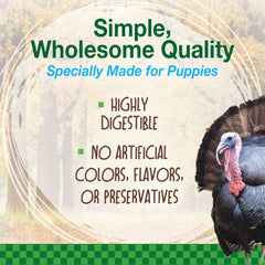Nylabone Healthy Edibles WILD Puppy Natural Long Lasting Turkey Dog Chew Treats Turkey, SMall/Regular Up To 25 Ibs. 4 ct