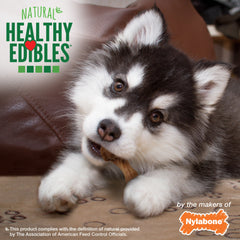 Nylabone Healthy Edibles WILD Puppy Natural Long Lasting Turkey Dog Chew Treats Turkey, SMall/Regular Up To 25 Ibs. 4 ct