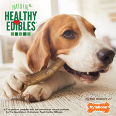 Nylabone Healthy Edibles WILD Antler Natural Long Lasting Dog Chew Treats Venison, Large/Giant Up To 50 Lbs. 2 ct