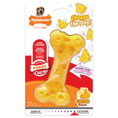 Nylabone Power Chew Cheese Dog Toy Cheese 1ea/Medium/Wolf - Up To 35 lb
