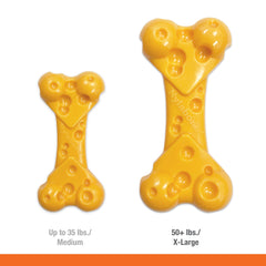 Nylabone Power Chew Cheese Dog Toy Cheese, 1ea/XL/Souper 50 Lbs. 1 ct