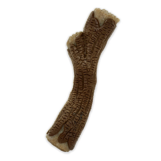 Nylabone Strong Chew Real Wood Dog Stick Toy Maple Bacon 1ea/XL/Souper - 50+ lb