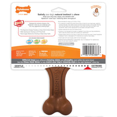 Nylabone Ergonomic Hold & Chew Wishbone Power Chew Durable Dog Toy Bison 1ea/Large/Giant - Up To 50 lb