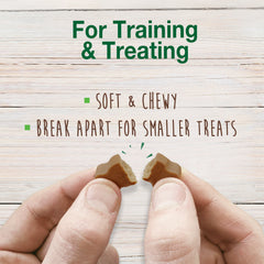 Nylabone Healthy Edibles Chewy Bites Soft Dog Treats Peanut Butter, 6 oz 1 ct