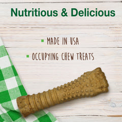 Nylabone Healthy Edibles AllNatural Long Lasting Peanut Butter Dog Chew Treats 1 Count, Peanut Butter, XL/Souper 50 Lbs. 1 ct