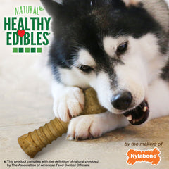 Nylabone Healthy Edibles AllNatural Long Lasting Peanut Butter Dog Chew Treats 1 Count, Peanut Butter, XL/Souper 50 Lbs. 1 ct