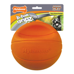 Nylabone Power Play Dog Basketball BBall Gripz 1ea/Large/Giant Up To 50 Lbs. 6.5 in 1 ct