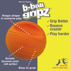 Nylabone Power Play Dog Basketball BBall Gripz 1ea/Large/Giant Up To 50 Lbs. 6.5 in 1 ct