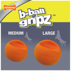 Nylabone Power Play Dog Basketball BBall Gripz 1ea/Large/Giant Up To 50 Lbs. 6.5 in 1 ct