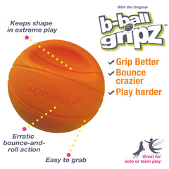 Nylabone Power Play Dog Basketball BBall Gripz 1ea/Large/Giant Up To 50 Lbs. 6.5 in 1 ct