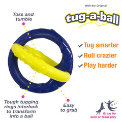 Nylabone Power Play Tug-a-Ball 2-in-1 Ball and Tug Toy for Dogs 1ea/Large/Giant - Up To 50 lb