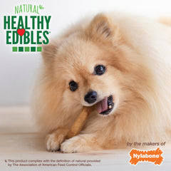Nylabone Healthy Edibles AllNatural Long Lasting Roast Beef and Chicken Dog Chew Treats Roast Beef Chicken, XS/Petite Up To 15 Lbs. 48 ct