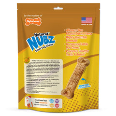 Nylabone Natural Nubz Dog Treats, AllergenFree Peanut Butter Peanut Butter, Large 30 Lbs. 15 ct