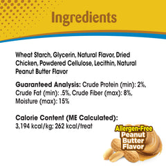 Nylabone Natural Nubz Dog Treats, AllergenFree Peanut Butter Peanut Butter, Jumbo Up To 50 Lbs. 2 ct