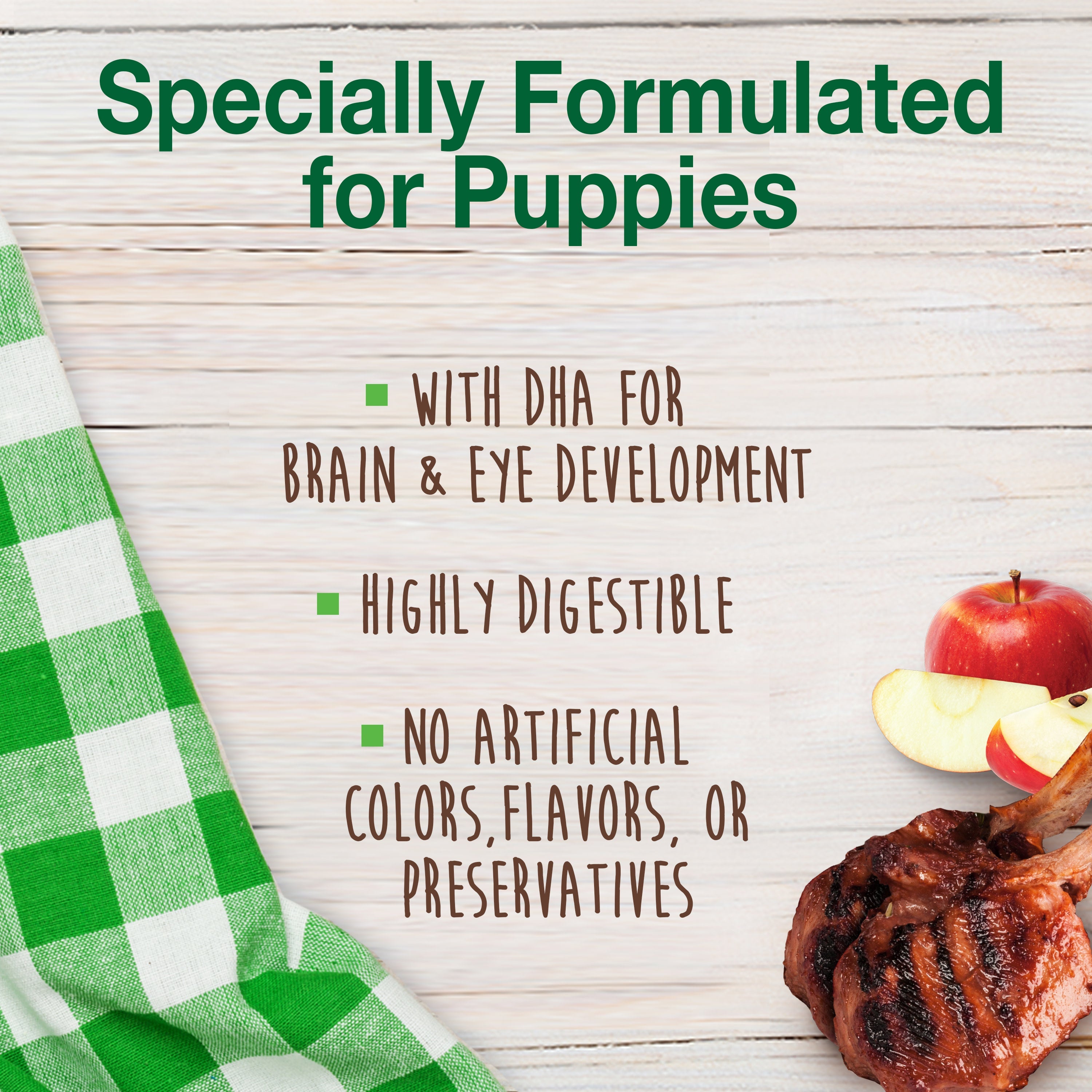 Nylabone Healthy Edibles Puppy AnimalShaped Lamb Apple Dog Chew Treats Lamb Apple, XL/Souper 50 Lbs. 1 ct
