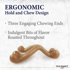 Nylabone Gourmet Style Strong Chew Wishbone Dog Chew Toy Chicken, 1ea/Large/Giant Up To 50 Lbs. 1 ct