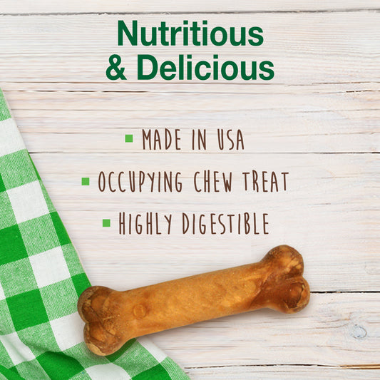 Nylabone Healthy Edibles Puppy Turkey Sweet Potato Dog Chew Treats Turkey Sweet Potato, SMall/Regular Up To 25 Ibs. 8 ct