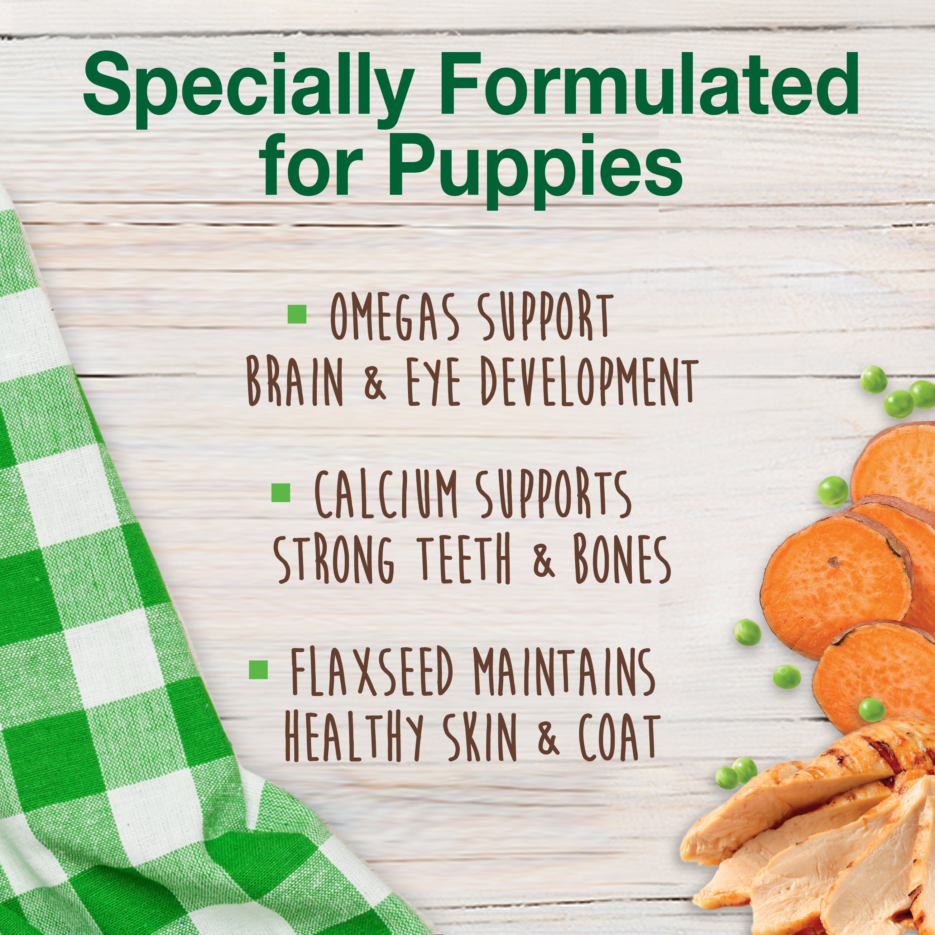 Nylabone Healthy Edibles Puppy Turkey Sweet Potato Dog Chew Treats Turkey Sweet Potato, SMall/Regular Up To 25 Ibs. 8 ct