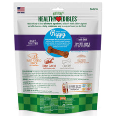 Nylabone Healthy Edibles Puppy Turkey Sweet Potato Dog Chew Treats Turkey Sweet Potato, SMall/Regular Up To 25 Ibs. 8 ct