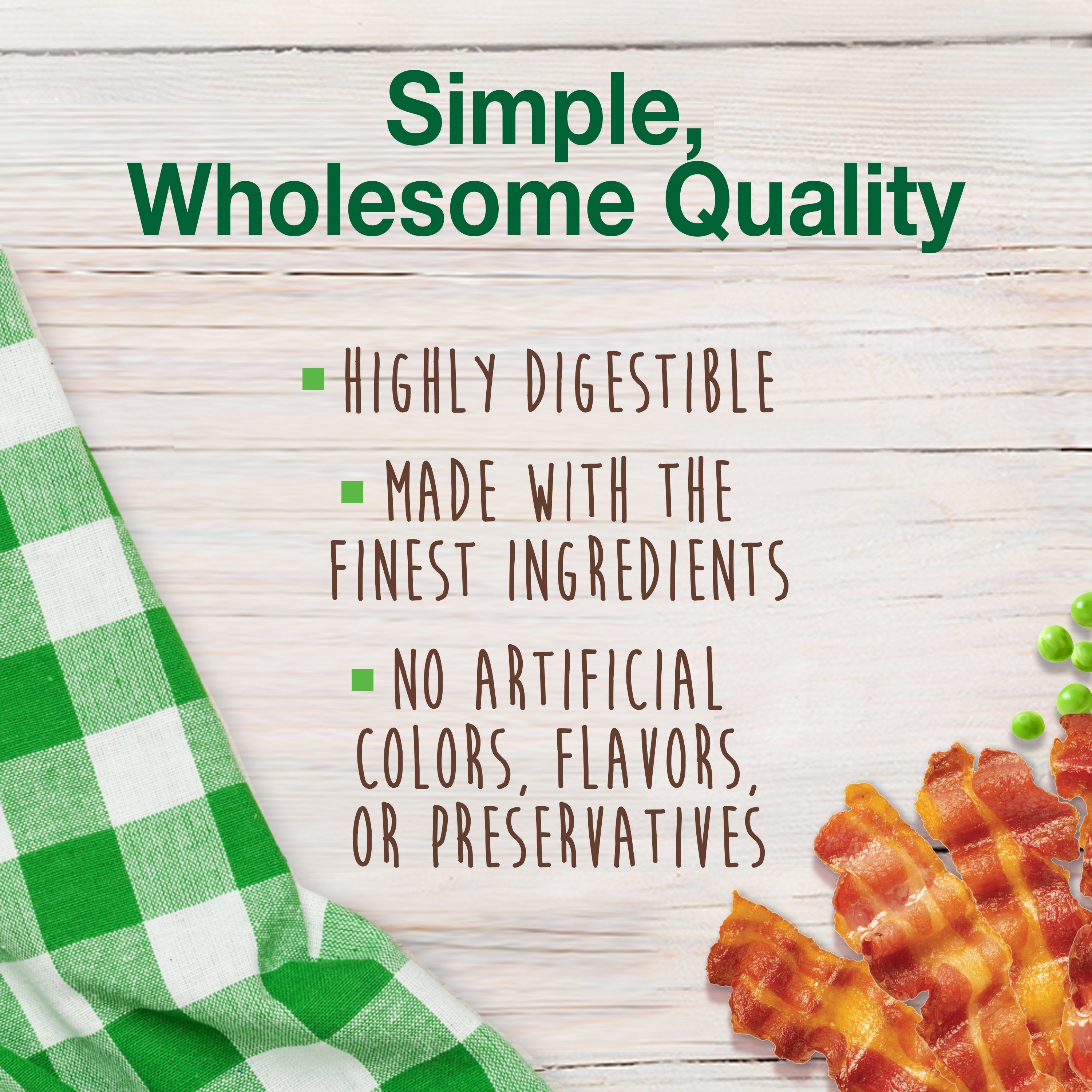 Nylabone Healthy Edibles AllNatural Long Lasting Bacon Chew Treats Bacon, Medium/Wolf Up To 35 Lbs. 12 ct