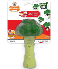 Nylabone Power Chew Broccoli Dog Toy Bacon Cheese 1ea/Large/Giant - Up To 50 lb