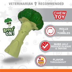 Nylabone Power Chew Broccoli Dog Toy Bacon Cheese, 1ea/Large/Giant Up To 50 Lbs. 1 ct