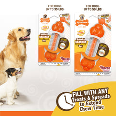 Nylabone Sneaky Snacker Dog Treat Toy Bacon, Orange, 1ea/Medium/Wolf Up To 35 Lbs. 1 ct