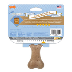 Nylabone Gourmet Style Strong Wishbone Puppy Chew Toy Peanut Butter, 1ea/SMall/Regular Up To 25 Ibs. 1 ct