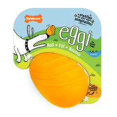 Nylabone Creative Play Eggi Dog Treat Toy Orange, 1ea/SMall/Regular Up To 25 Ibs. 1 ct