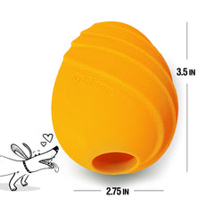 Nylabone Creative Play Eggi Dog Treat Toy Orange, 1ea/SMall/Regular Up To 25 Ibs. 1 ct