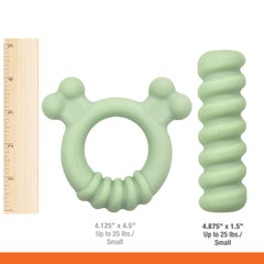 Nylabone Sensory Material Puppy Teething Ring Chicken, 1ea/SMall/Regular Up To 25 Ibs. 1 ct
