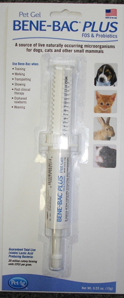 PetAg Bene-Bac Plus Pet Gel 15gm
