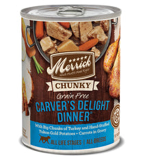 MERRICK DOG CHUNKY CARVERS DELITE 12.7OZ(Case of 12)