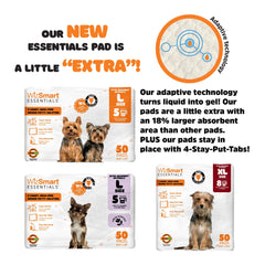 WizSmart Essentials Pads, Large, 50ct, Fresh Scented