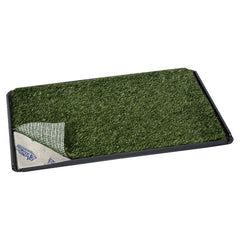 Indoor Dog Potty System 16" x 24" (Tray,Pad,Grass)