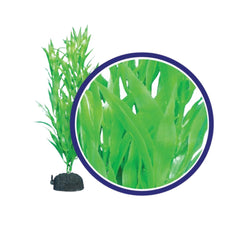 Weco Products Freshwater Series Bamboo Leaf Aquarium Plant Green, 1ea/12 in