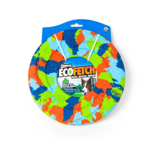 Chuckit! EcoFetch Recycled Rubber Flyer Dog Toy 1ea/MD