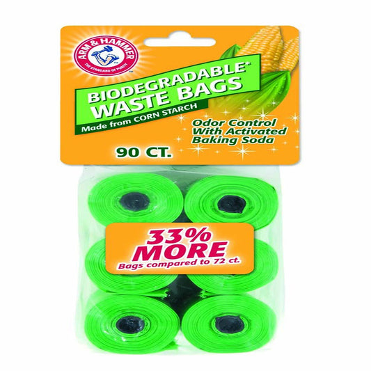 Arm & Hammer Disposable Corn Starch Waste Bags Refills 90ct