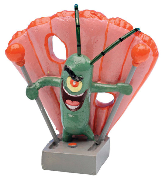 Spongebob Plankton Aquarium Ornament Green, Pink, Grey 2 In, Mini