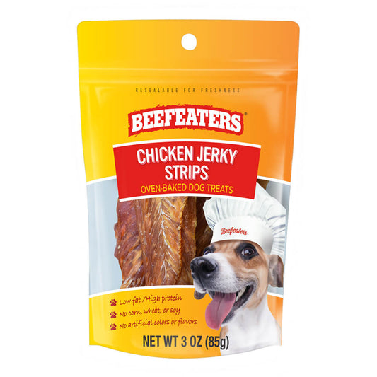 Beefeaters Chicken Jerky Strips, 3 oz, 6pk