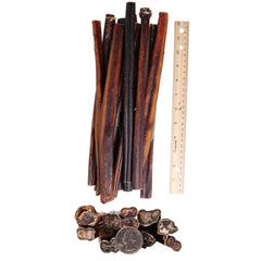 Premium All Natural Dog Pizzle Chews, 12", 12 Pack