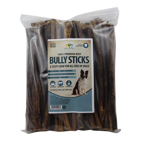 Bully Stick, Premium, 12", 50 pk