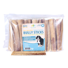 Pet's Choice Premium All Natural Dog Pizzle Chews, 6", 50 pk – Pet Food, High Protein, Low Fat Beef Bully Sticks, Dental Health, Long Lasting, Gluten Free, Training Treats for Small to Large Dogs