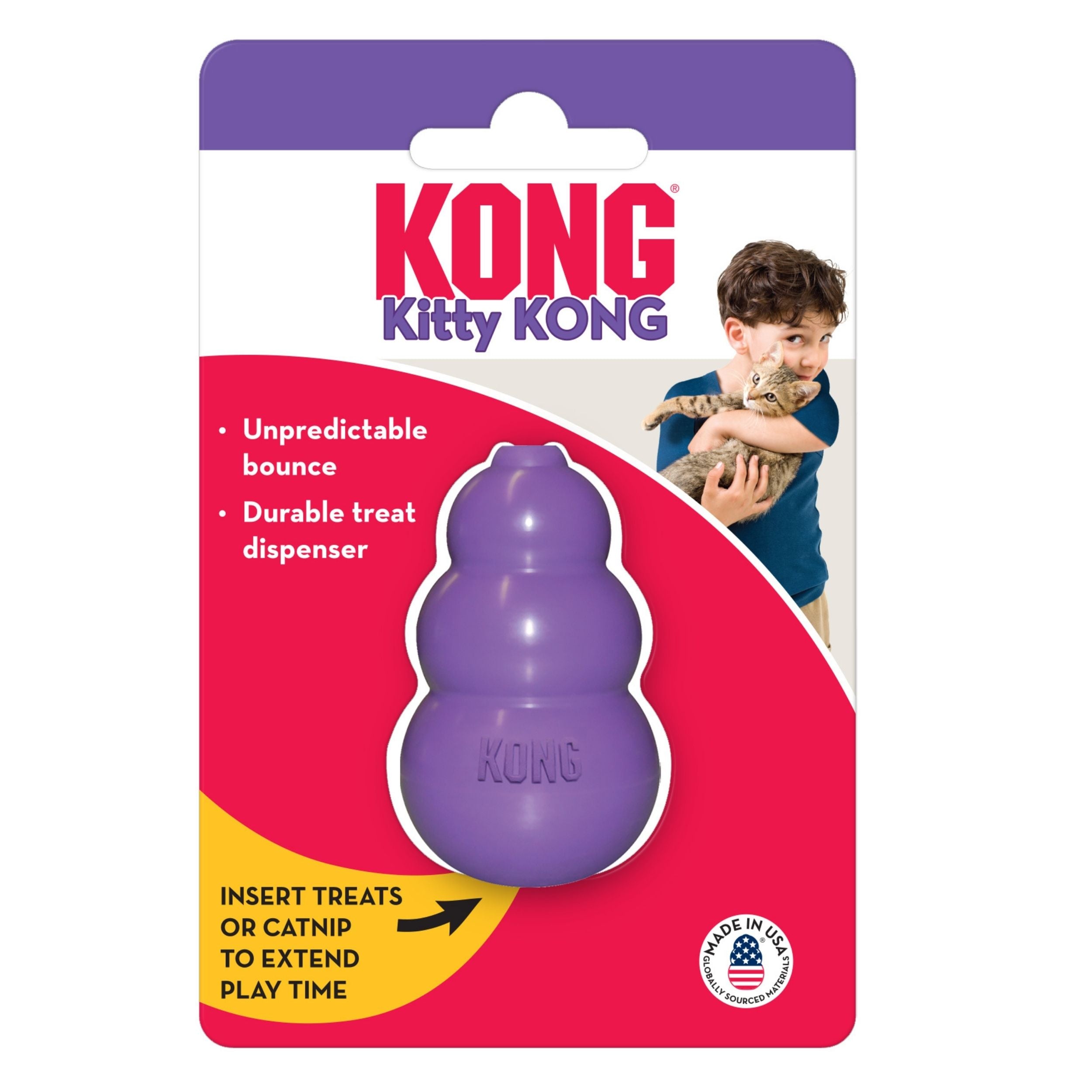KONG Kitty Catnip Toy Purple 1ea/One Size Default Title