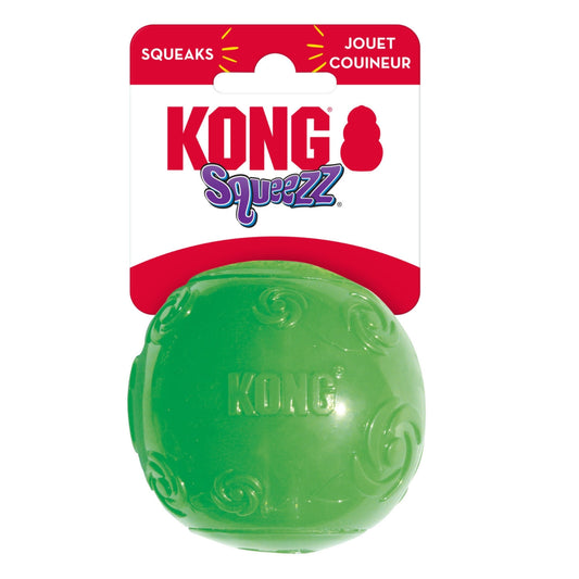 Kong Squeezz Ball Dog Toy Color Assorted 1ea/Lg Default Title