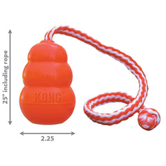 KONG Aqua Floating Retriever with Rope Orange Medium