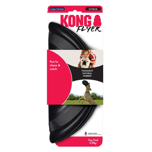 Kong Extreme Flyer Dog Toy Black 1ea/Lg Default Title