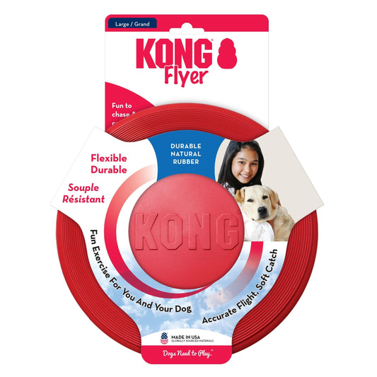 Kong Flyer Dog Toy Red 1ea/Lg Default Title