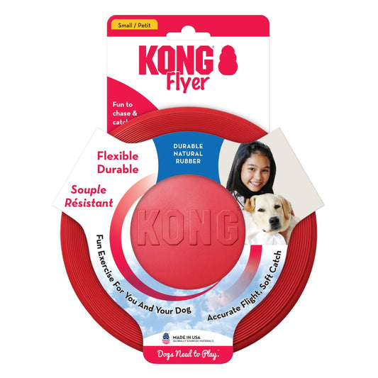 Kong Flyer Dog Toy Red 1ea/Sm Default Title
